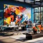 CADRE MURAL + TEXTILE TENDU 20