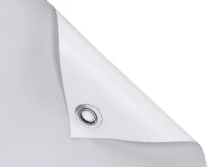 Coupe brute oeillets, bache opaque, blockout