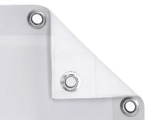 Renfort oeillets, bache opque, blockout